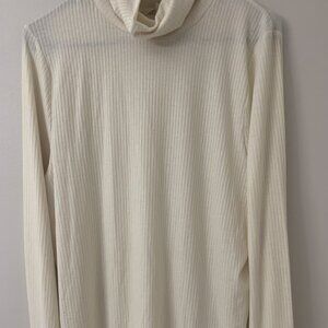 NWT Madewell Sz XL Cream Long Sleeve Top